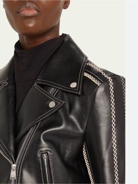 Simkai Oslo Faux Leather Moto Jacket XS BRAND NEW
